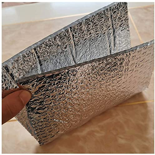 ZAURBA Self-Adhesive Foil Insulation Bubble for Attics, Lofts, Floors, Sheds, Caravans, Boats, Greenhouses, Pet Homes and Garages Vapour Barrier (Size : 1x1m)