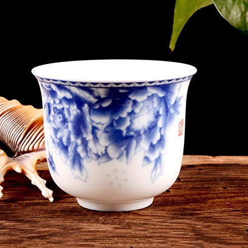 BEZAX Teeset 80ml Chinesischer Stil Keramik Keramik Teeset Teetasse Handbemalte Persönlichkeit Kreative Teetasse Kaffee Wein Tassen Trinkgeschirr Zubehör (Color : 7x6.5cm)