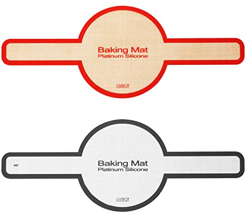 2 Stück Sling Brotmatte, Brotmatte aus Dem Holländischen Ofen Bread Mat brot mit Langen Griffen Brotschlinge Antihaft- und Wiederverwendbare Backwerkzeuge und Zubehör