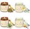 TTRWIN Scented Candles Gift Set, 4 Pack Natural Soy Candles: Jasmine & Ylang Ylang, Sandalwood & Patchouli, Fir & Cedarwood, Vanilla & Amber, Aromatherapy Gift for Christmas Birthday