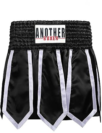 ARIASS Short Muay Thai, Short de Boxe MMA Cross Training pour Homme, Short d'entraînement de Combat Doux, BJJ Training Jiu Jitsu No Gi Wear pour Arts Martiaux, Cage Fight, Muay Th(Size:S,Color:Noir)