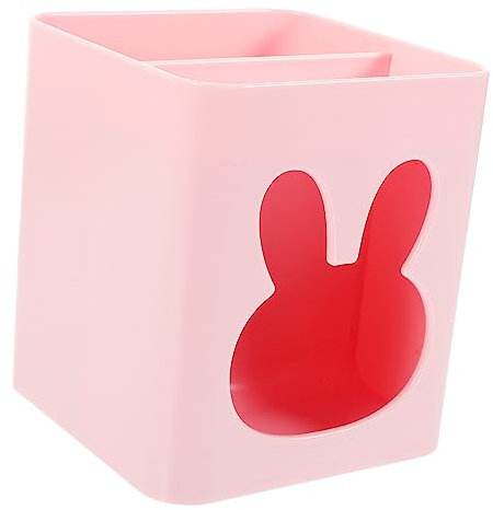 Tofficu Niedlicher Stiftehalter aus Kunststoff in Rosa Praktischer Schreibtisch Organizer für Schüler mit Großer Kapazität zur Aufbewahrung von Stiften und Bleistiften