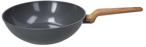 Tognana Padella Wok Antiaderente ad Induzione T-Care Grey Recycled 20 cm