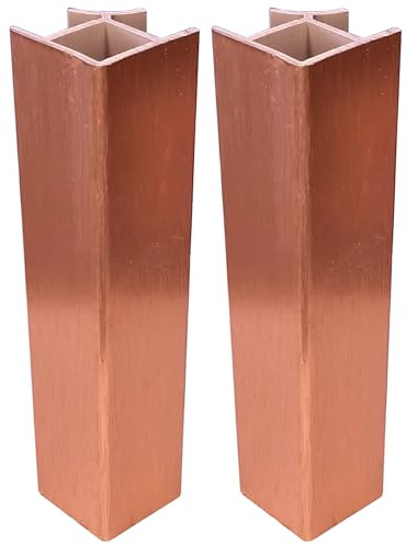 cyclingcolors 2x Verbinder für sockelleiste küche ecke Sockelblende Sockelecke küchensockel innenecken außenecken möbel, 150mm Kupfer farbe 90°