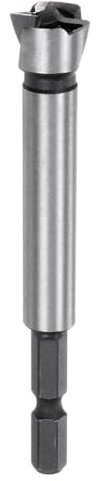 QUARKZMAN Forstner Bohrer 5/8 (15mm) aus Karbonstahl mit mehreren Zähnen zum Bohren von Holz mit Scharnierfräser mit 1/4 Sechskantschaft für Hartholz Weichholz