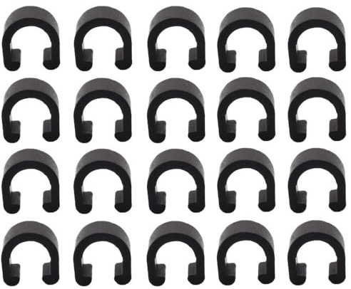20 Packungen C-Clips Klemmen U-Clips Schnalle Mountainbike Fahrräder Bremskabel Umwerfer Schaltzug Kabelführungen Schaltkabel Gehäuse Schlauch