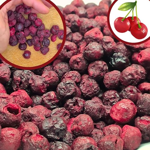 BULK & tasty. Ciliegia Puro e Naturale Amarena Liofilizzata | 600g Frutta Essiccata | Freeze Dried Fruit Sour Cherry Secca Ciliegie | Frutti di Bosco Disidratati