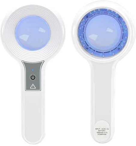 GHWMYD Wood Lampe UV Untersuchung, LED395nm U-V Taschenlampe Detektor, Wiederaufladbarer, Passend für Trockene Flecken/Katze und Hundepflege/Hautprüfung/Haustier Urin