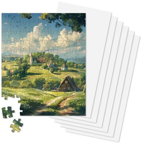 MOZOOSON 6 Puzzle Kleber Transparent, Puzzle Folie Selbstklebend, Puzzles Saver Can Fix The Puzzles, Puzzlekleber für 1000 Teile