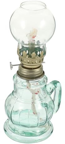 GOOHOCHY Tisch-öllampe Petroleumlampe Glas Dekorative Lampe Vintage Öllampe Für Zuhause Petroleumlampe Öllampe Im Vintage-Stil