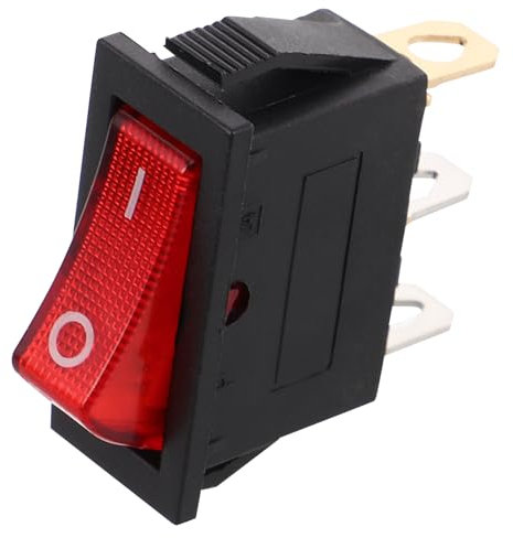 TOPBATHY 5pezzi Interruttore Ricambio Interruttore Bilanciere Per Elettrico Pulsante Per Padella Elettrica Design Installazione Costruzione Robusta e Compatibilità
