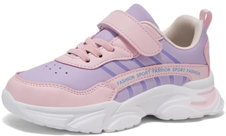 Gemzon Zapatillas de deporte para niñas, zapatillas de interior para niños, antideslizantes, para el tiempo libre, tallas 27-38