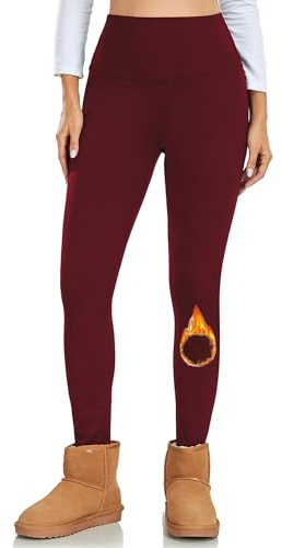 Ulknyss Leggins Termicos Mujer Invierno Cintura Alta Pantalones Mallas Termicas Cálidos Forro Polar Leggings Mujer