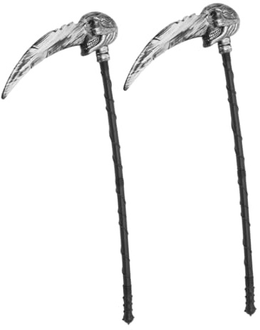 Hemobllo 2pièces Faux Faucheuse Halloween pour Garçon Fille Et Adultes Accessoire De Déguisement pour Fêtes Fantômes Et Cosplay