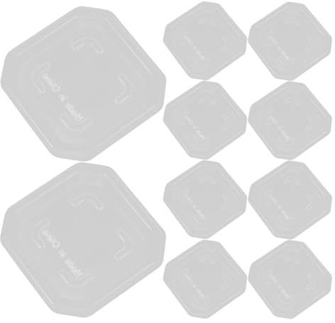 SEWACC Sottovasi Quadrati in Plastica Spessa 50 Pezzi per Piante Succulente Vassoio Raccogli Gocce Scanalatura Anti Traboccamento Sottovaso per Fioriere Piccole Uso Interno ed Esterno
