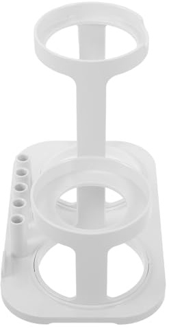 MOLUCKFU Bucal Ahorra Organizador para Blanco Irrigador de Soporte Plástico Moderno Compacto y Espacio y Evita Acumulación de Agua en Encimera Baño