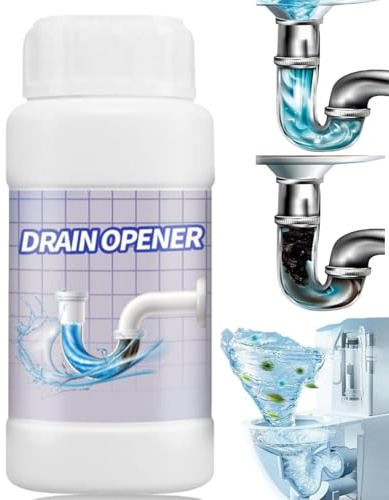 260g Powerful Sink and Drain Cleaner, Drain Clog Remover & Unblocker Liquid, Fast-Acting Foaming Cleaning Products for Bathroom, Kitchen Sink, Shower and Toilet Drain Unblocking,Drain Clog Remover