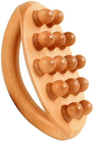 KAILIKETIY Manuelles Holz Massagegerät Bauchmassage Akupressur Körperbürste zur Cellulite Entfernung Ganzkörpermassage Werkzeug zur Meridianstimulation