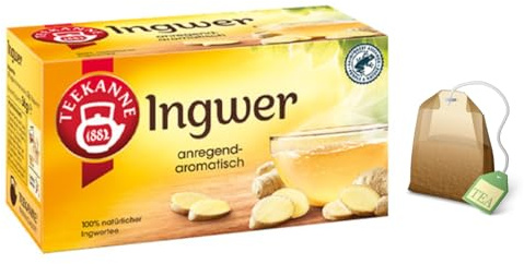 Pompadour | Teekanne | Infuso Zenzero Aromatico | Tisana Speziata Naturale Senza Caffeina - 18 Filtri (36 Gr)