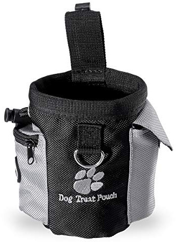 Futterbeutel für Hunde,Trainingsbeutel Hund,UEETEK Oxford Hände Frei Hund Treat Tasche mit Eingebautem Poop Tasche Spender ,12.5 * 8 * 12.5CM(L*W*H)