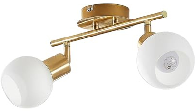 Ceiling Light 'Elaina' dimmable (Modern) in Gold Made of Metal for e.g. Living Room & Dining Room (2 Light Sources, E14) from Lindby | floodlight, Spotlight