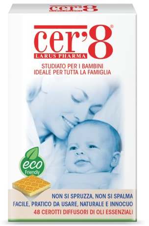 Cer '8 Pflaster Diffusor für ätherische Öle Reine Micro gekapselt von Zitronengras und Zitroneneukalyptus – 6 Packungen à 25 g