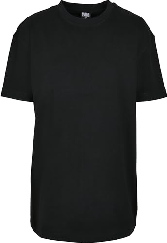 Urban Classics Dam-t-shirt, dam, oversize, boyfriend-t-shirt, t-shirt för kvinnor, i överdimensionerat utseende, finns i många färger, storlekar XS – 5XL, svart, M