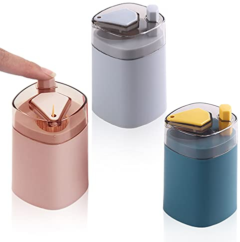 FANDE Porte-Cure-Dents, Distributeur Automatique de Porte-Cure-Dents 3PCS, Boîte de Rangement pour Contenant de Cure-Dents, Seau de Cure-Dents Pop-Up