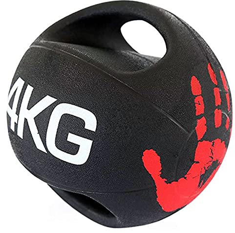 Medizinball Binaural Medicine Ball Gummi Gummi Elastische Kugel, Haus Fitness Fitnessstudio Body Sculpting, Gewichtsverlust Aerobic Übung Fitness Ball (Size : 4kg/8.8lbs)