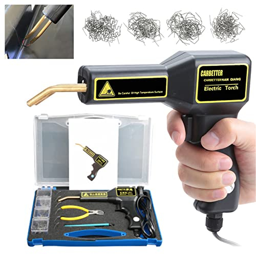 Kunststoff Schweißen Schweißgerät Stoßstangen Reparaturset, 220V 80W Schweißen Lötpistolen & Heißhefter Kunststoff Schweißer Reparatur Set, Plastik Reparatur