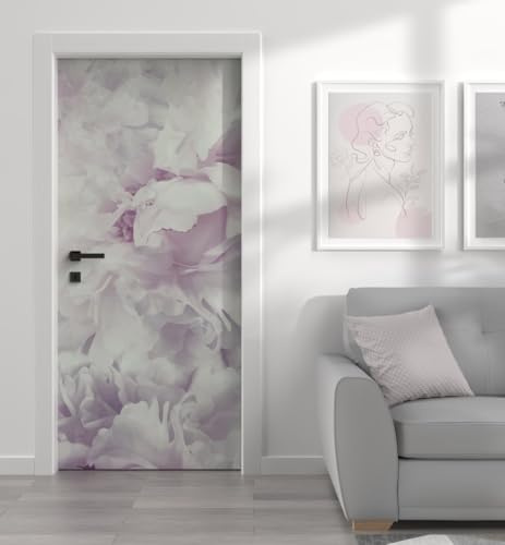 MyMaxxi Türtapete selbstklebend - Einteilige Türfolie 90x200 cm - Motiv: Blüten lila Türklebefolie zum verschönern & bekleben der Tür - Türaufkleber aus Klebefolie