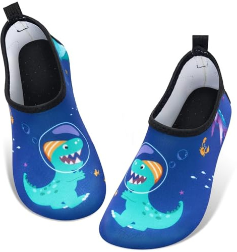 WAWSAM Kinder Wasserschuhe Jungen Schwimmschuhe Aquaschuhe Schnell Trocknend Barfußschuhe für Strand Pool Meer