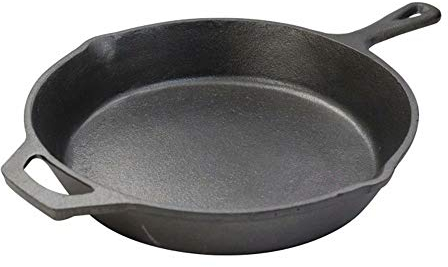 OQHAIR Sartén Sartén Mineral de Hierro primario Sin Recubrimiento Antiadherente, para Cocina de inducción, Estufa de Gas y Estufa de cerámica eléctrica, Etc. Diseño de disipador de Calor