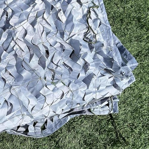 TZYYAO Grey Camouflage Netting, 1/2/3/4/6/7/8/10m Sunscreen Shade Net,Military Reinforced Camouflage Net,for Camping Hunting Decoration Fence Car Cover,Outdoor Privacy Net,Grey-3x12m/9.8x39.4ft