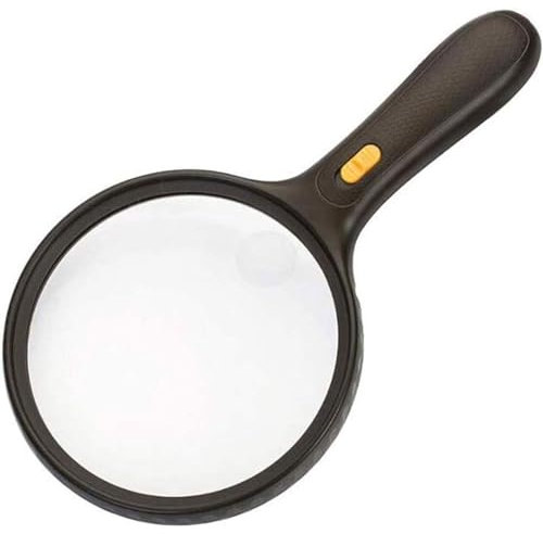 Loupe Loupe portative Haute définition 30X pour Personnes âgées, avec 4 lumières LED, adaptée aux Personnes âgées lisant des Livres