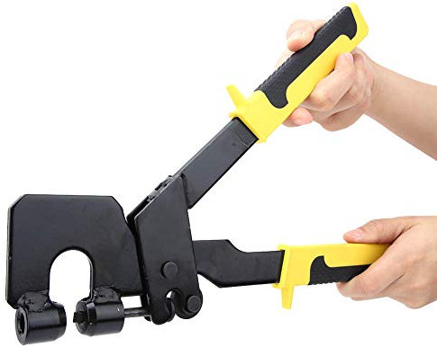 Fictory Pinza crimpatrice per borchie Fictory Stud Crimping, manico in acciaio CR V, strumento di fissaggio per cartongesso