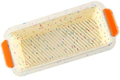 Cabilock Molde de Silicona Reutilizable para Pan y Tartas, Flexible y Antiadherente, Adecuado para Pastelería y Repostería Casera