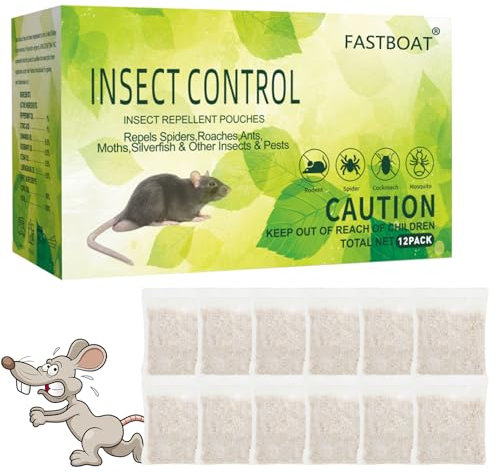 HANGGON Rattenbarriere,Mausefalle, Mäusefalle Kugeln,Mäuse Vertreiben,Alternative zu Wühlmausschreck, Menschlicher als die Maulwurffalle für Garten Rasen und Großflächige 12 Packs.