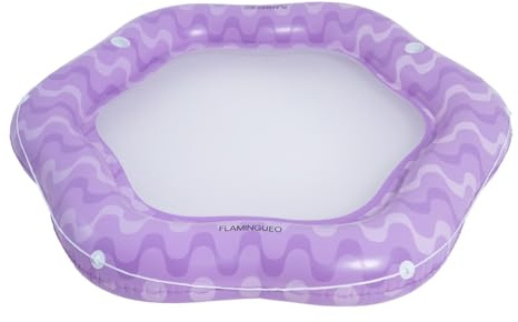 Flamingueo Bouee Piscine - Matelas Piscine, Bouee Piscine Adulte, Matelas de Plage, Accessoires Piscine, Bouée Geante, Gonflable Plage (200 x 195 x 25,5)