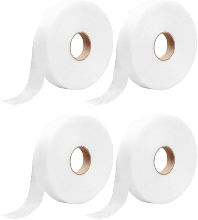 ALONK 4 Stücke Saumband zum Aufbügeln Waschfest 64m x 2cm, Extra Stark Nähfrei Selbstklebend Bügelband für Vorhänge zum Textilien, Hosen