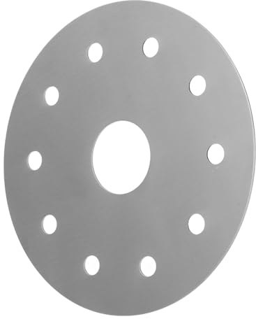 VICASKY Wärmeleitplatte Edelstahl 13cm Herd Wärmeleitblech Induktion Adapter Herdplatte für Gas und Glaskochfeld
