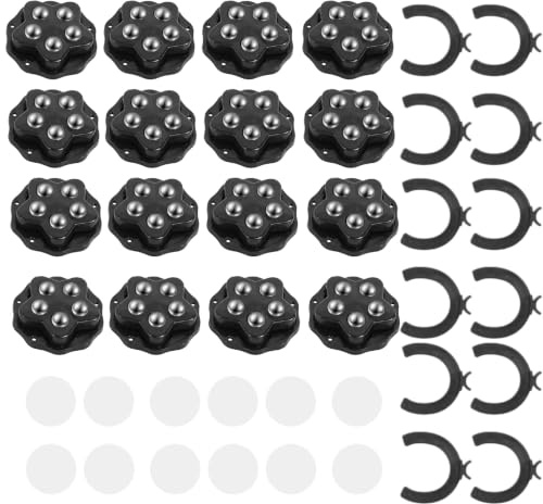 12 Pcs Petite Roulettes pour Meubles, avec accessoires