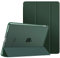 MoKo Case Fit New iPad 9th Generation 2021/8th Generation 2020/7th Gen 2019, iPad 10.2 Case - Slim Smart Shell Stand Cover with Translucent Frosted Back Protector, Midnight Green(Auto Wake/Sleep)