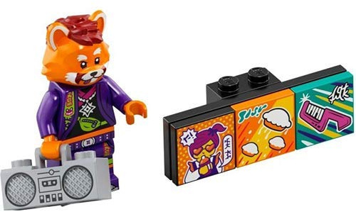 LEGO VIDIYO Bandmates Serie 1 Roter Panda Tänzerin Minifigur 43101