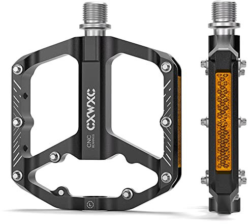 Bike Pedals - 9/16 Bicycle Pedals Platform - 3 Sealed Bearing Bike Pedals, Lightweight Plat Pedals for Road Mountain BMX City Bike