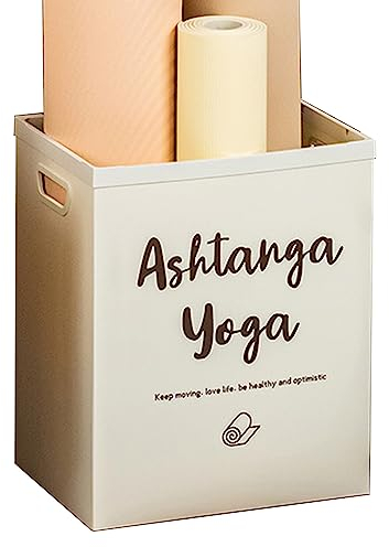 JLXJYS Yoga-Mattenständer Yogamattenhalter Stoff Yoga-Matte Lagerung Basket， Home Gym Storage Rack für Foam Roller Yoga Bolster Trainingsmatte, Boden stehend Yoga Matte Lagerung Halter