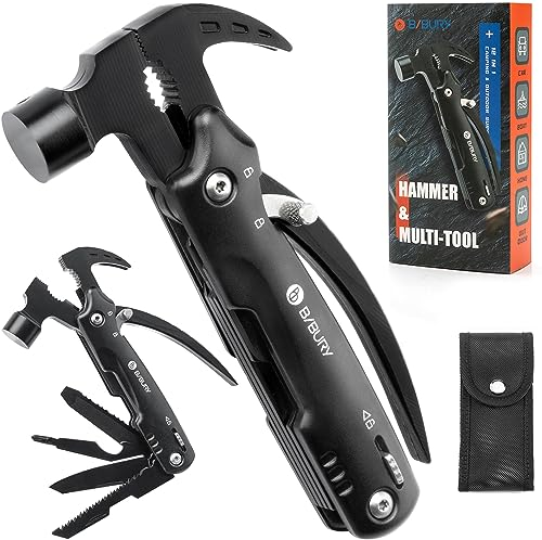 BIBURY Idee Regalo Uomo Compleanno, 12 in 1 Multitool Gadget Utili, Idee Regalo Natale Uomo, Pinza Multiuso Campeggio, Regalo Anniversario per Lui, Regali per Lui, Regali Natale per Lui