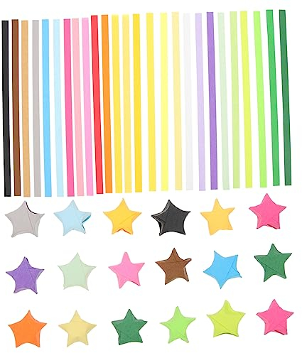 Lurrose 1030blätter Sternenpapier Dekorative Faltpapierstreifen Für Partys Und Feste Origamipapier Für Junge Mädchen Und Schüler Zum Basteln Und Dekorieren Indoor Und Outdoor