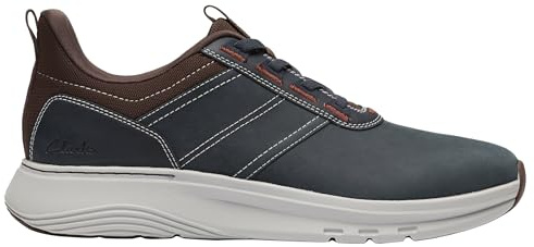 Clarks Motion Trek LX Mens Navy Leather, 9
