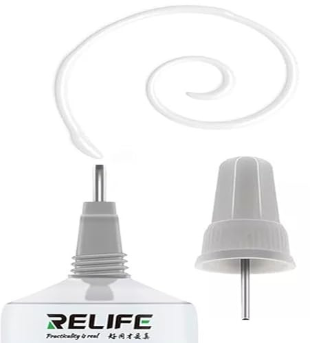 50ml Super Colla Forte Universale per riparazioni telefoni, smartphone, tablet PC con ago di precisione - Adatta anche per gioielli, libri, pelle e scarpe (TRASPARENTE)